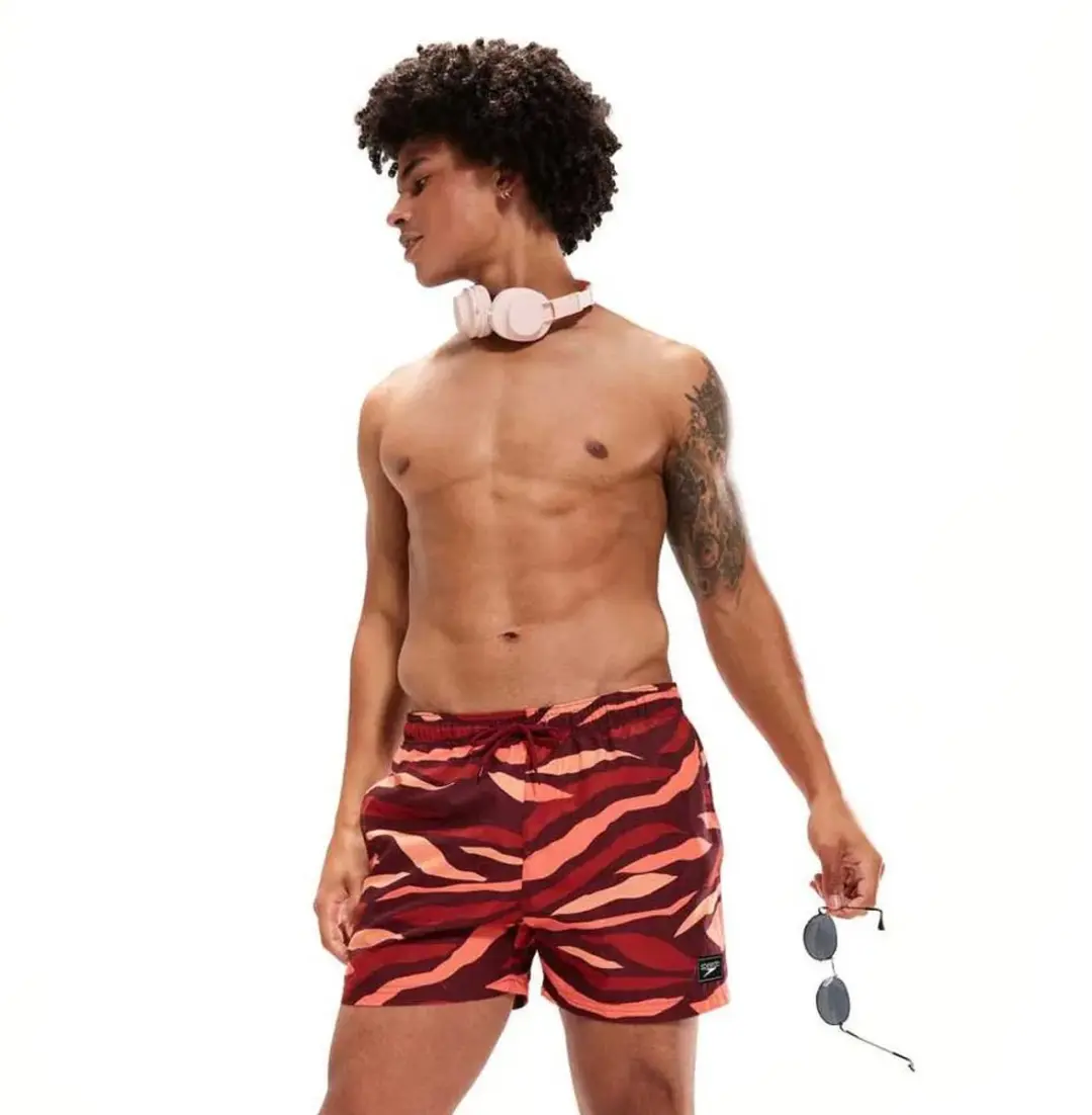 Speedo Printed Leisure Zwembroek - XL - Rood