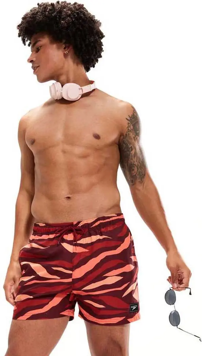 Speedo Printed Leisure Zwembroek - XL - Rood
