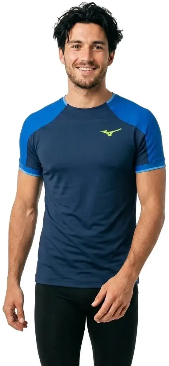 Mizuno Stargazer Shadow Graphic T-shirt - Blauw XL