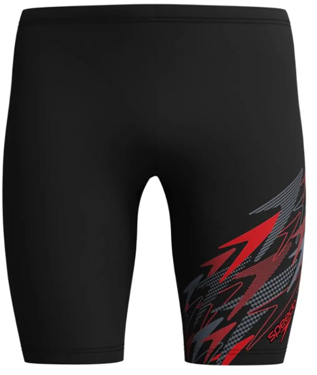 Speedo Medley Logo Jammer Heren - XL - Zwart/Rood