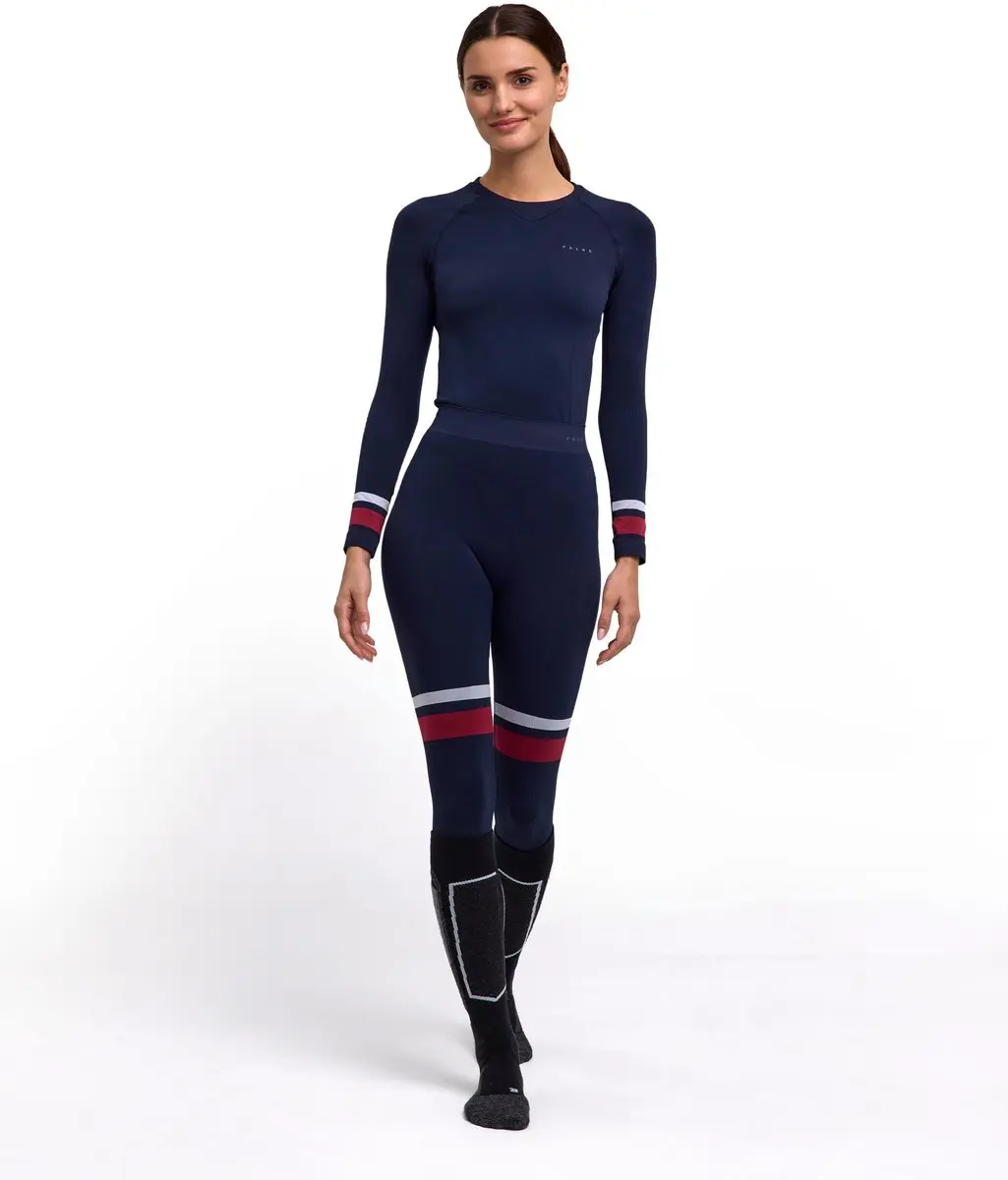 Falke Damen Maximum Warm Long Functioneel Ondergoed M - Blauw 6116