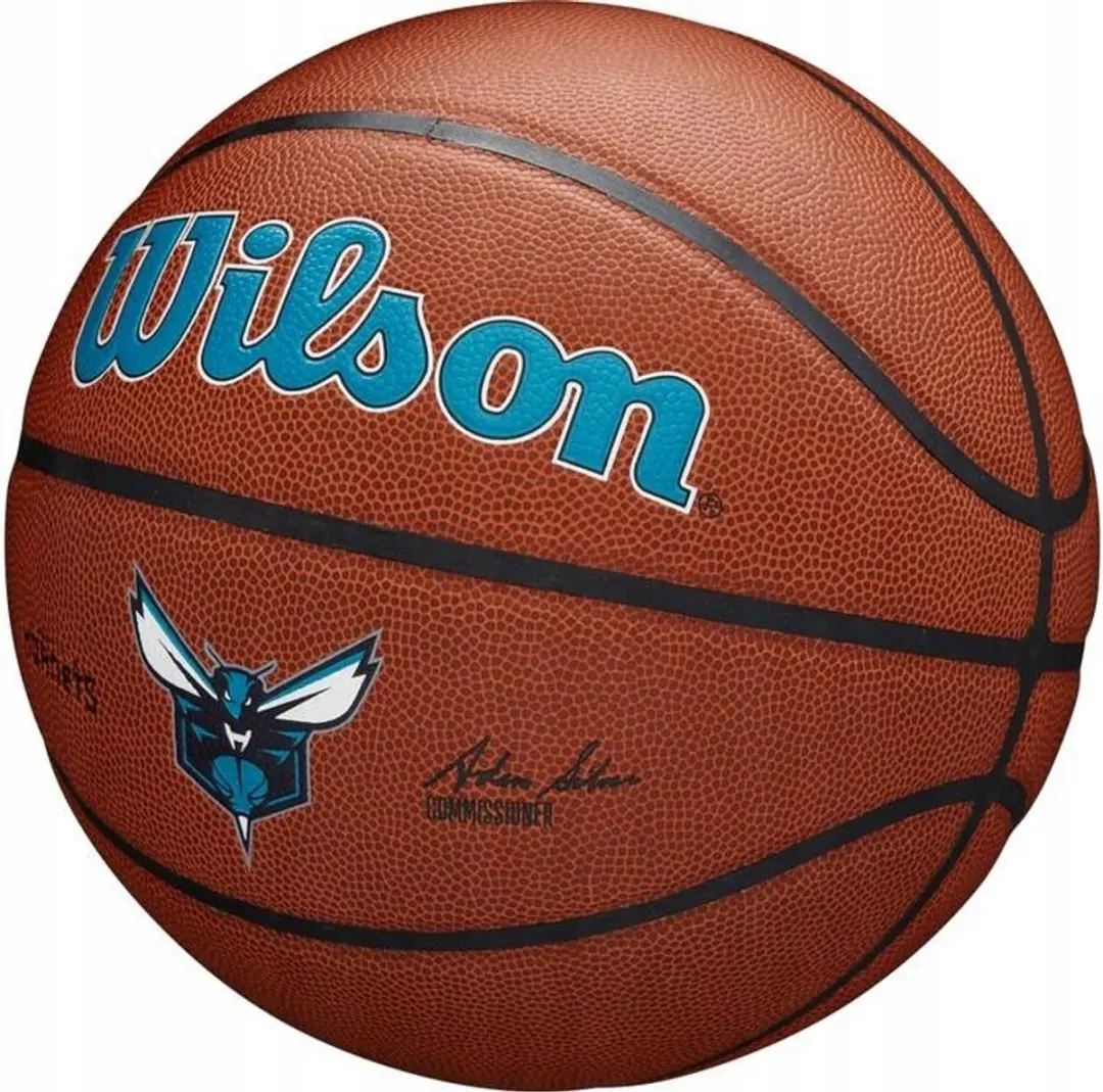 Wilson NBA Charlotte Hornets Basketbal Maat 5 - Blauw - afbeelding 6 van 6
