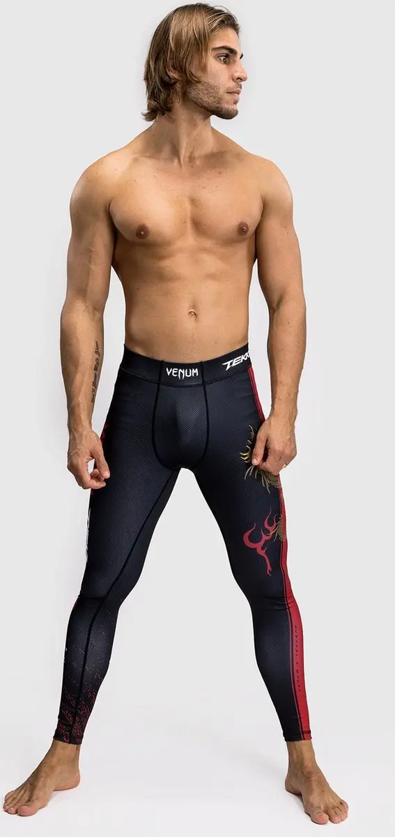 Venum Marshall Law Tekken 8 Sportlegging - XXL - Zwart Rood Goud