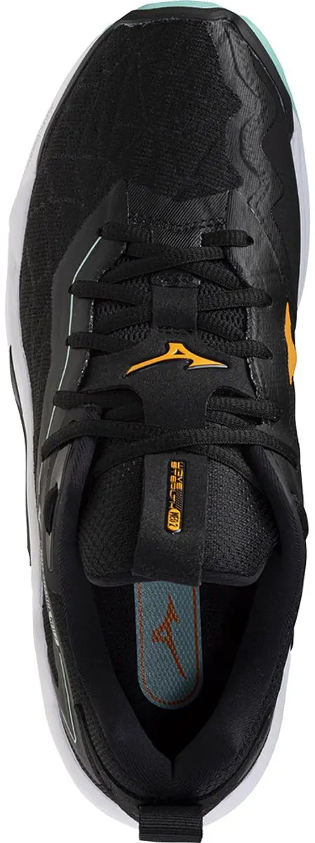 Mizuno Wave Stealth Neo 2 Sportschoenen - EU 41 - Zwart/Tangelo/IJs Groen