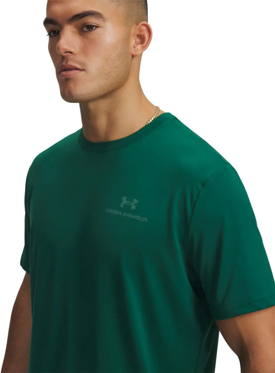 Under Armour Vanish Energy SS Heren Sportshirt - M - Donkergroen