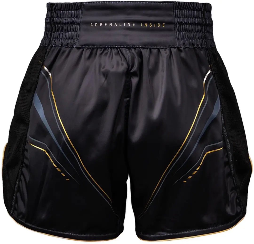 Venum Streamline Muay Thai Shorts M - Zwart/Goud