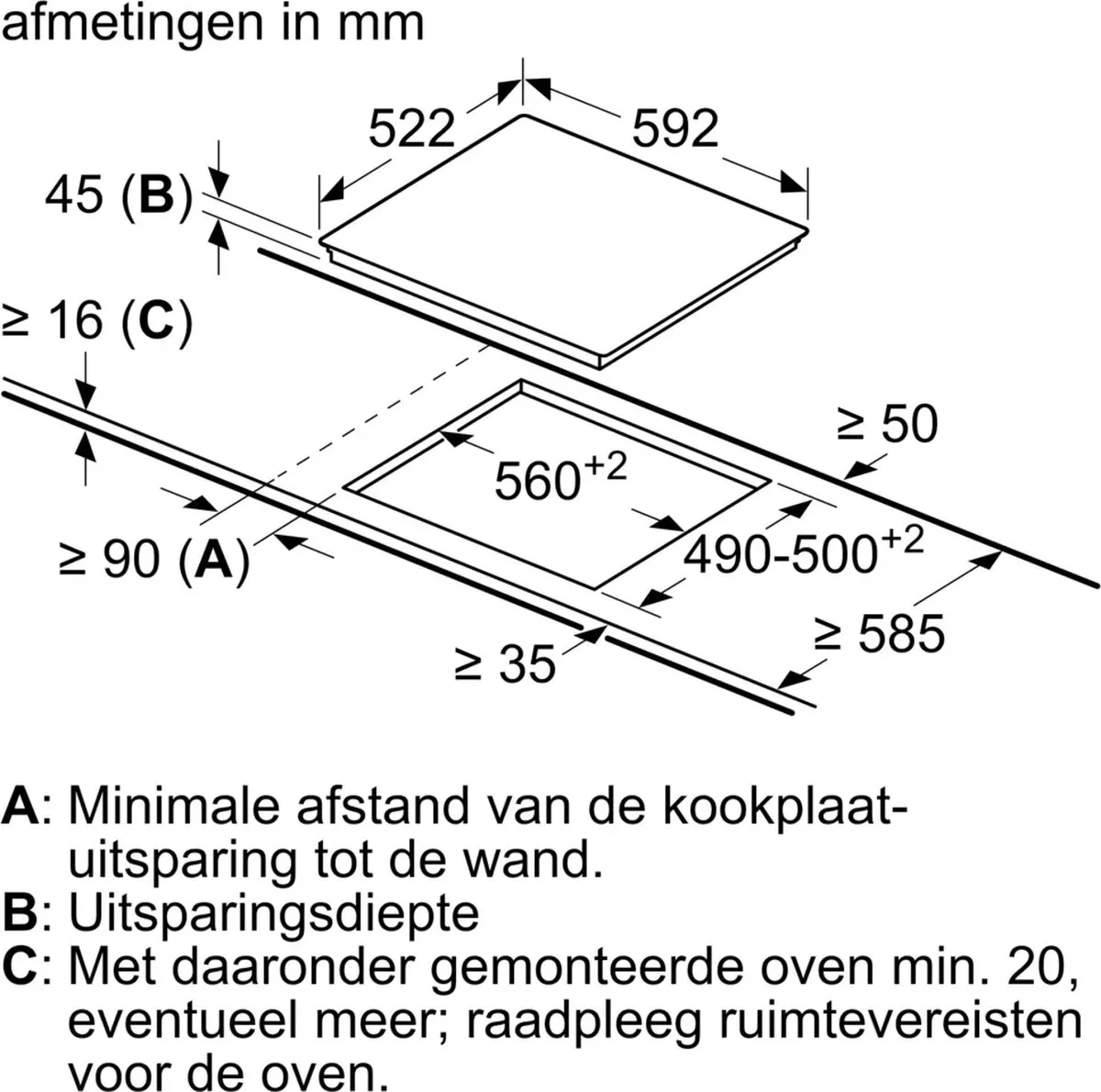 Siemens iQ300 ET631BNB1E Inbouwkookplaat 60cm - 4 Zones - Zwart