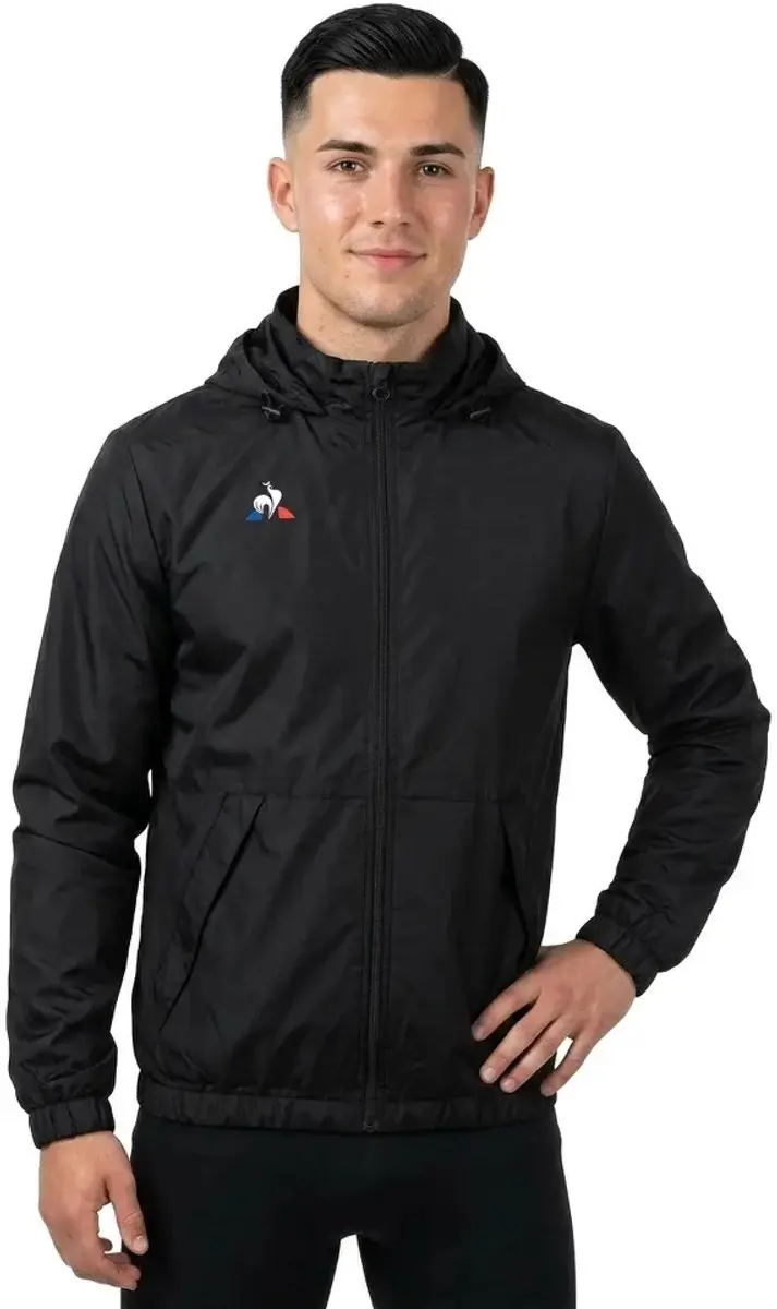 Le Coq Sportif Rain Jas Zwart XXL
