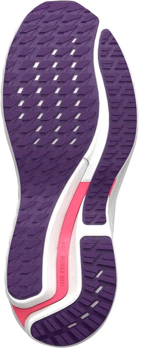 Mizuno Wave Inspire 21 Sportschoenen 38.5 - Offwhite/Dark Purple