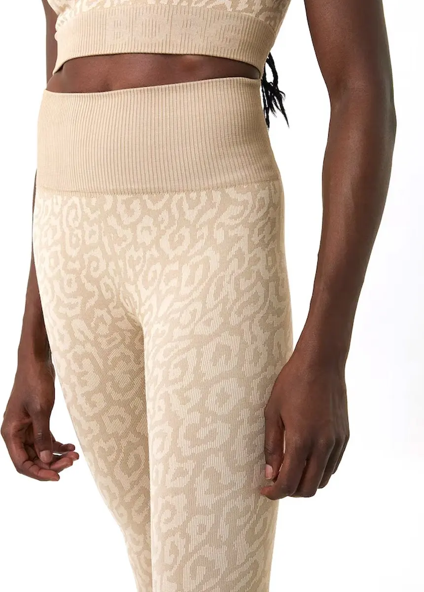 Björn Borg Dames Seamless Sportlegging Beige M/L