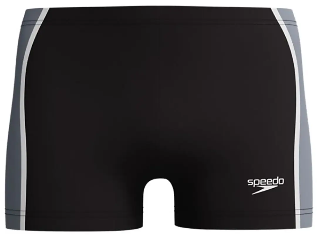 Speedo Solid Splice Aquashort Heren Zwemshort M - Zwart/Grijs
