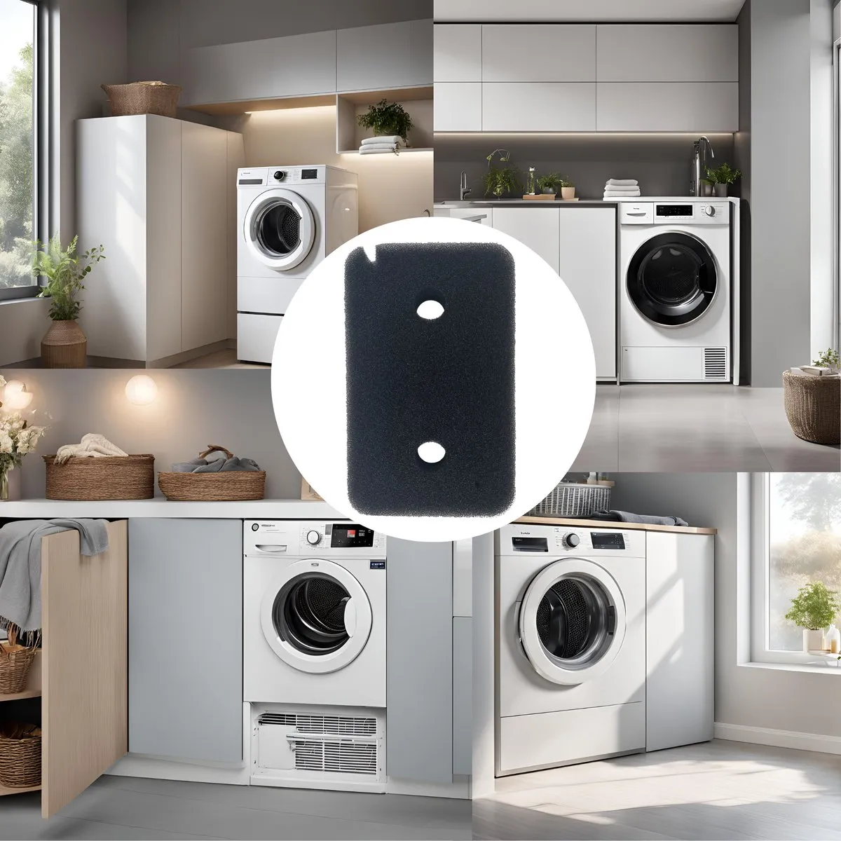 Miele Filter 9499230 voor wasdroger - 2 Stuks - Zwart