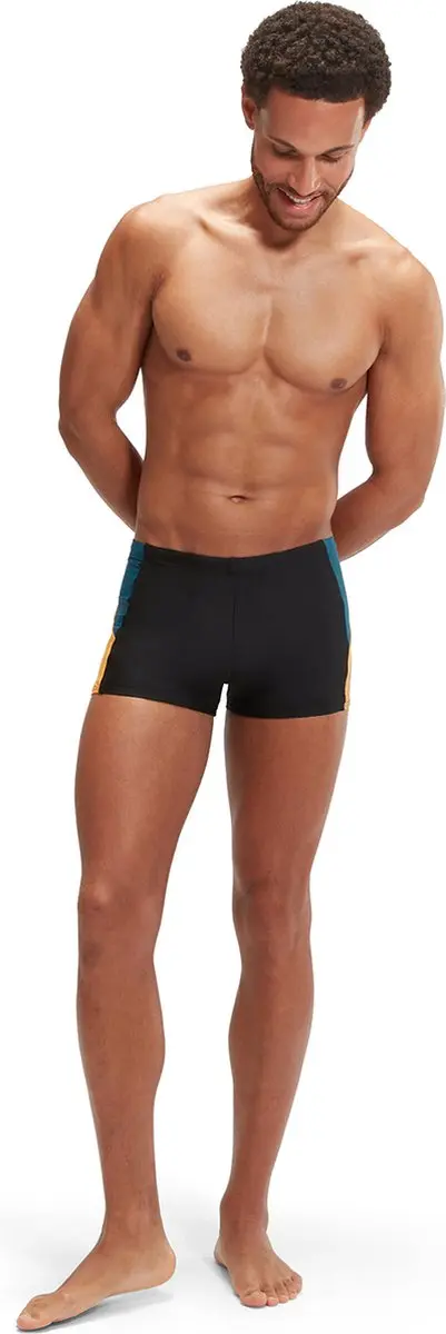 Speedo Dive Aquashort Heren Sportzwembroek - Maat 4 - Zwart/Blauw