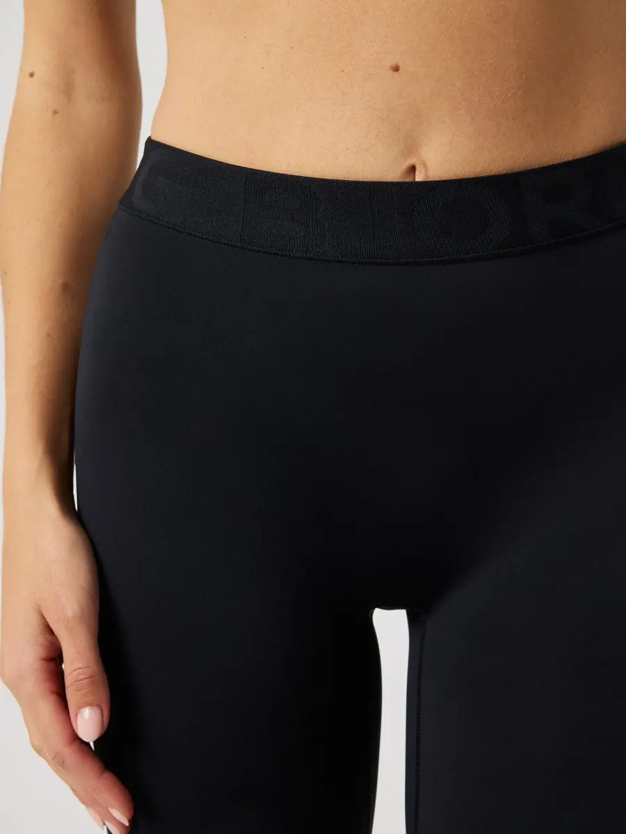 Björn Borg Lange Sportbroek Dames L - Gerecycled Polyester - Zwart