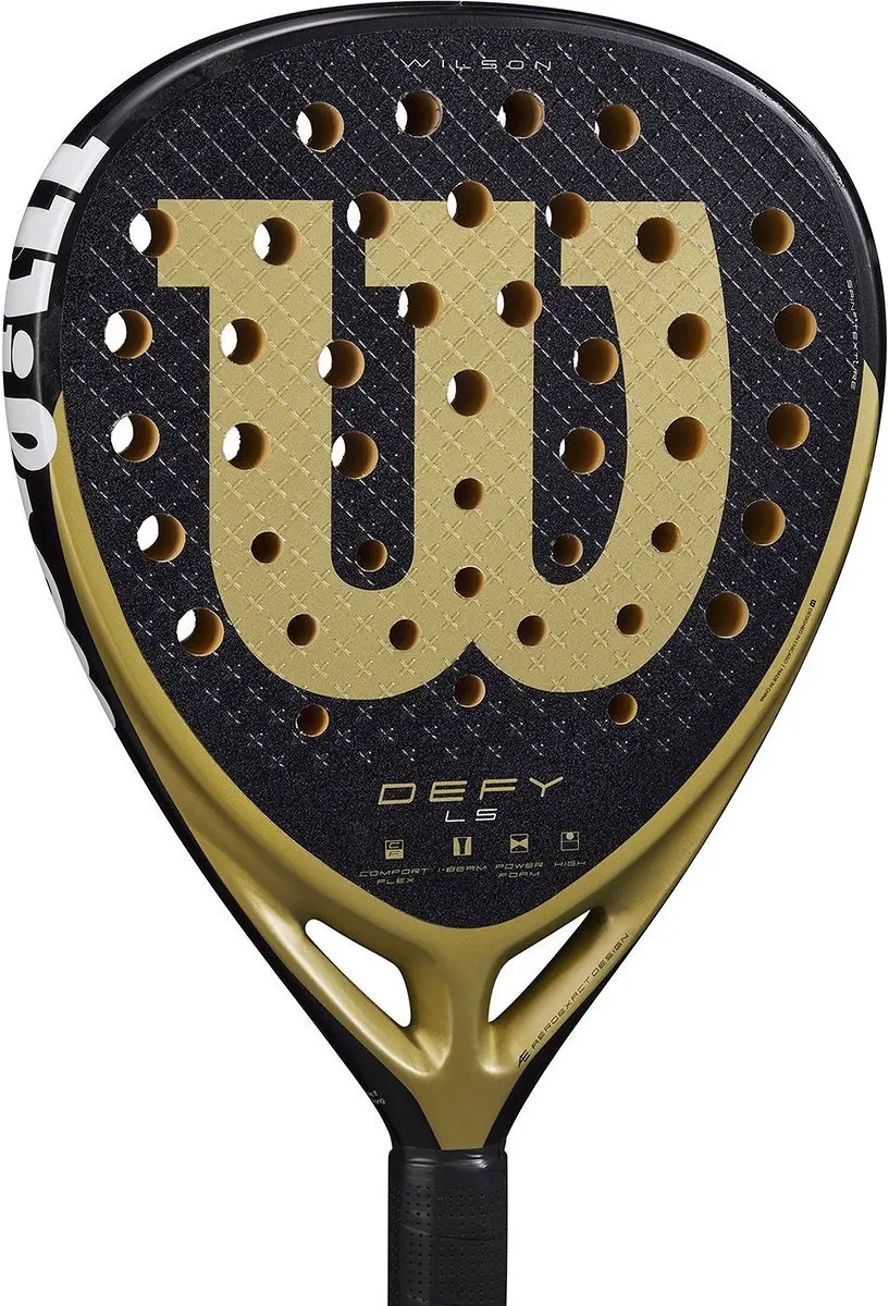 Wilson Defy LS V1 Padelracket - L2 - Zwart/Goud - afbeelding 6 van 6