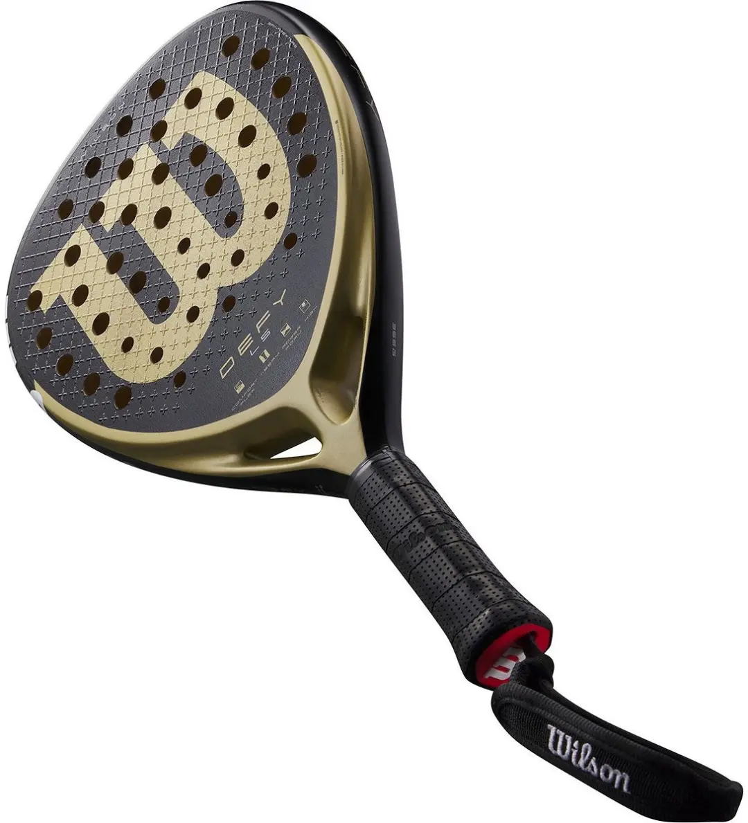 Wilson Defy LS V1 Padelracket - L2 - Zwart/Goud