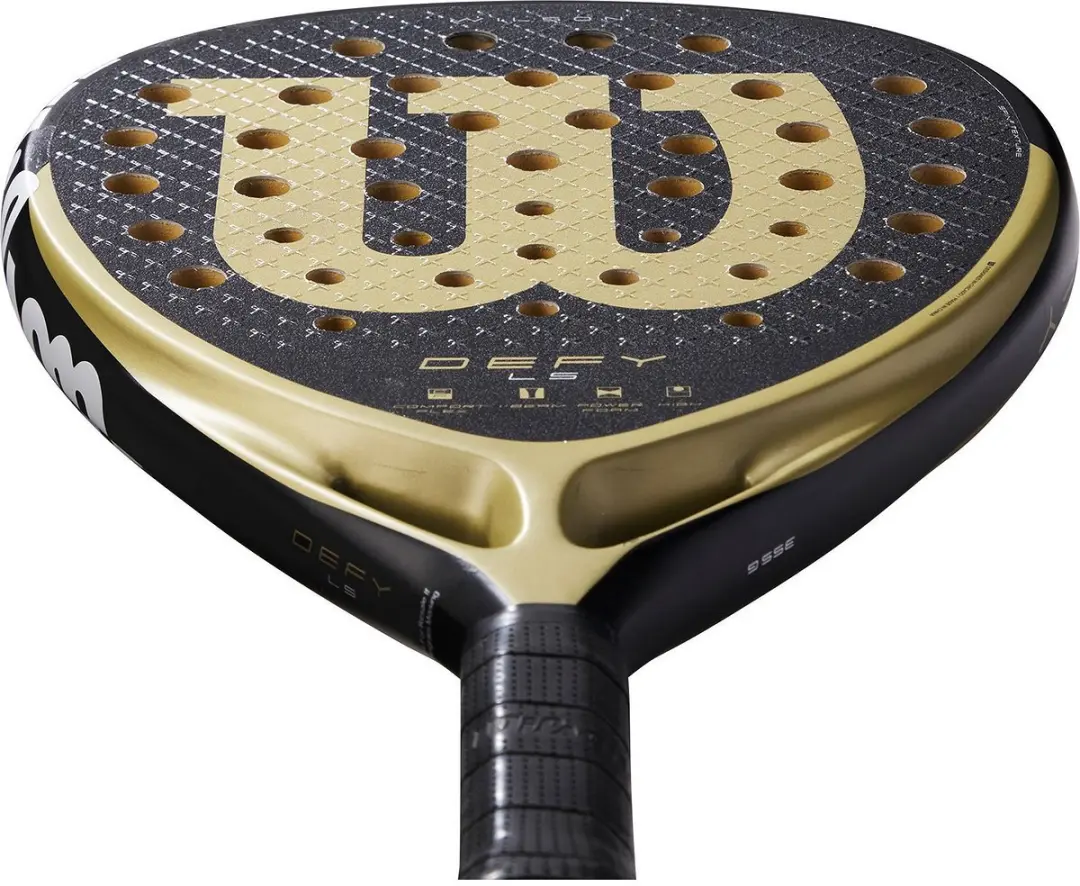 Wilson Defy LS V1 Padelracket - L2 - Zwart/Goud
