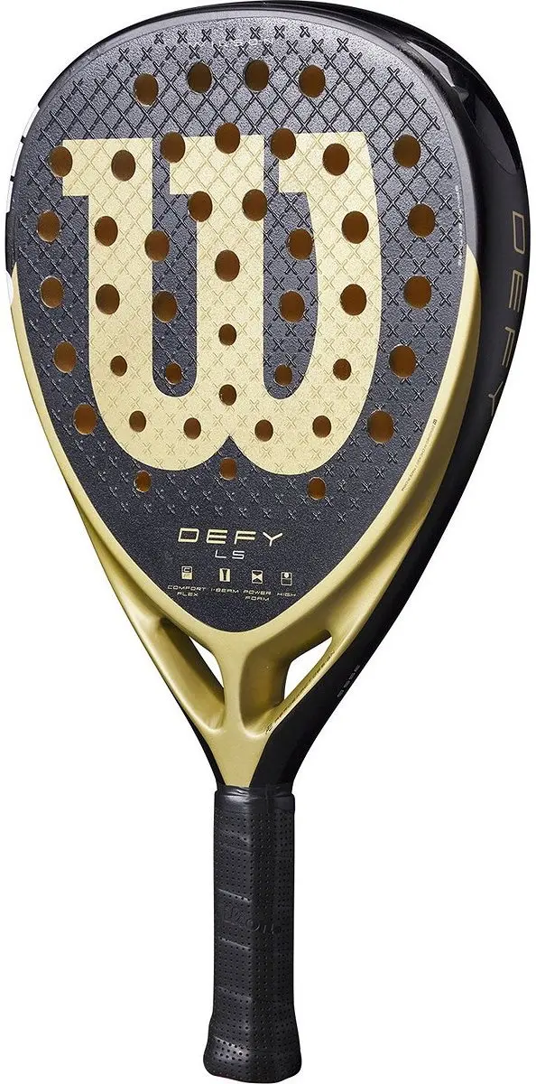 Wilson Defy LS V1 Padelracket - L2 - Zwart/Goud