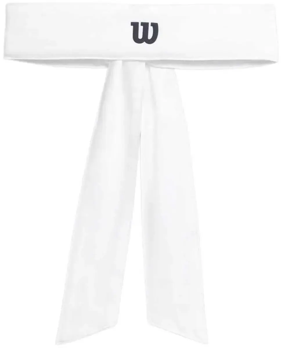 Wilson Tie Hoofdband - One Size - Bright White