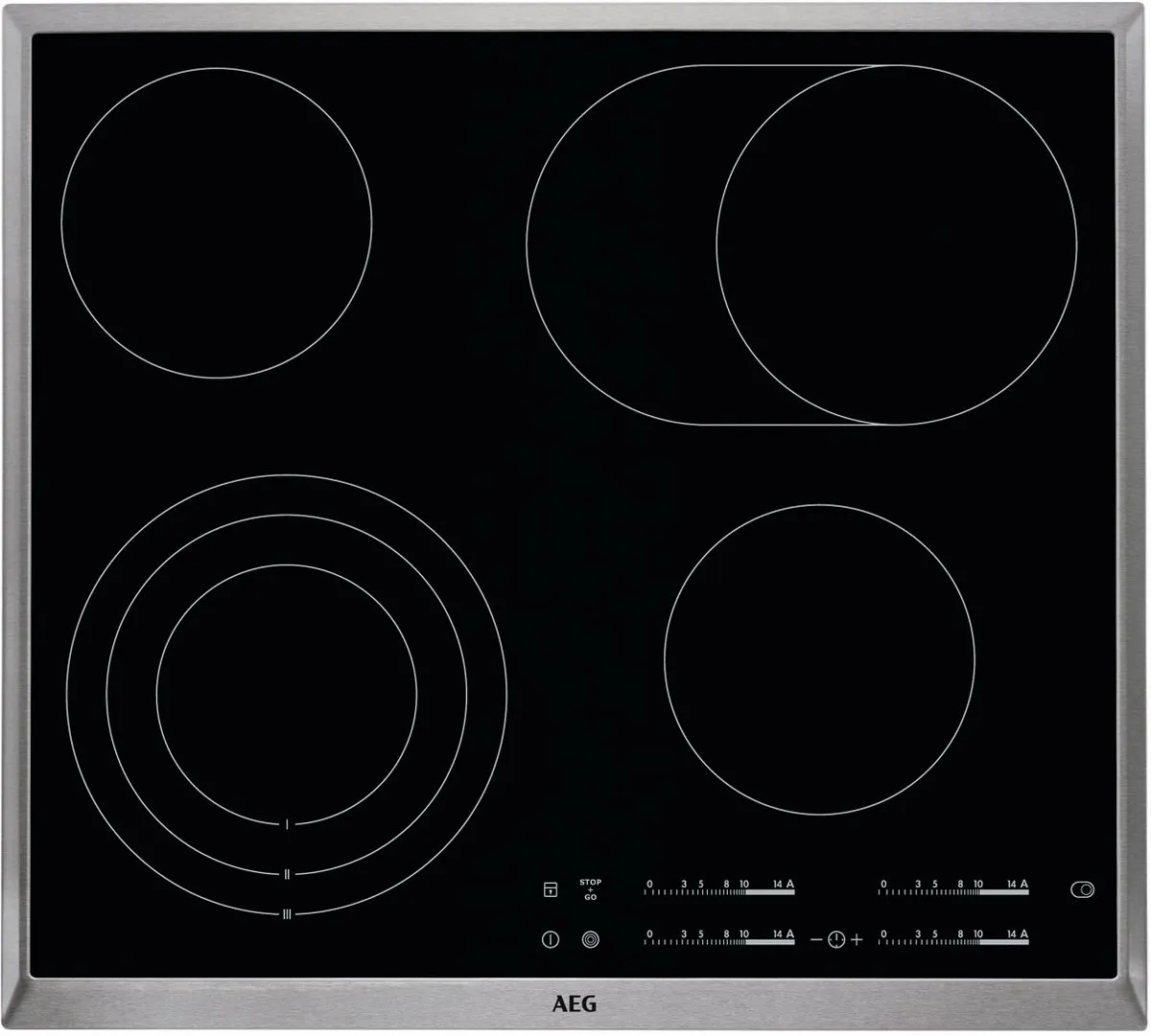 AEG HK654070XB Keramische Kookplaat 4 Zones - Zwart - afbeelding 6 van 6