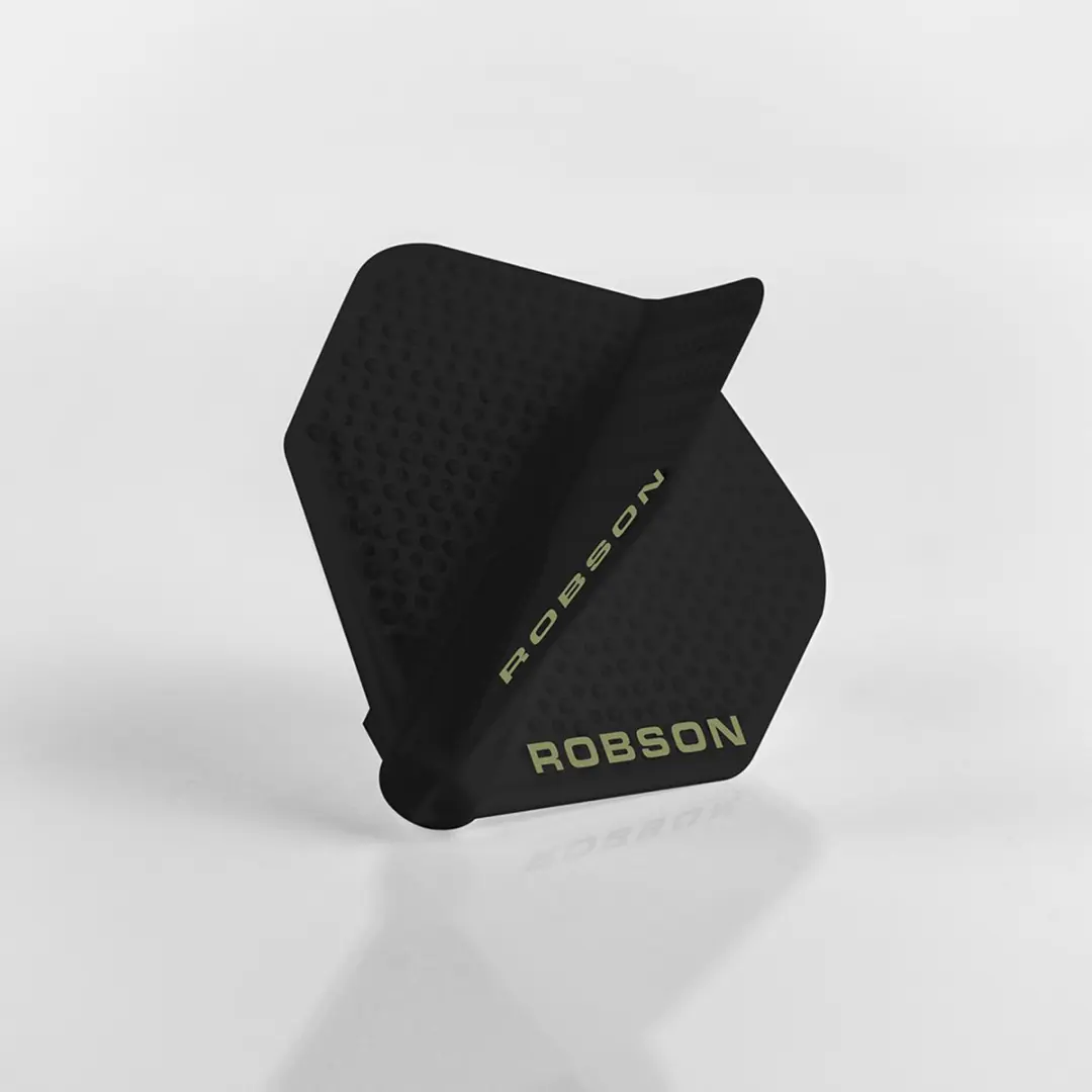 Bull's Robson Plus Dart Flights - Zwart - 3 Stuks - afbeelding 4 van 4