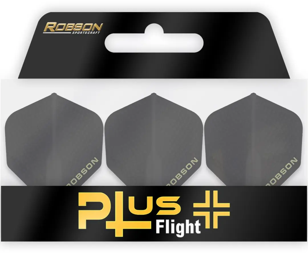 Bull's Robson Plus Dart Flights - Zwart - 3 Stuks - afbeelding 2 van 4