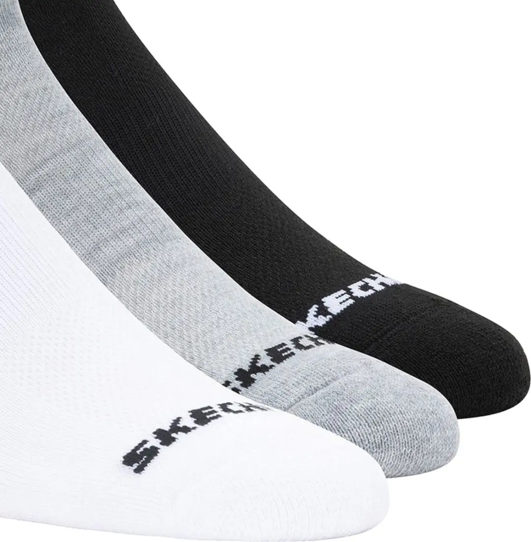 Skechers 3PPK Qtr Crew Sokken - 3 Paar Wit