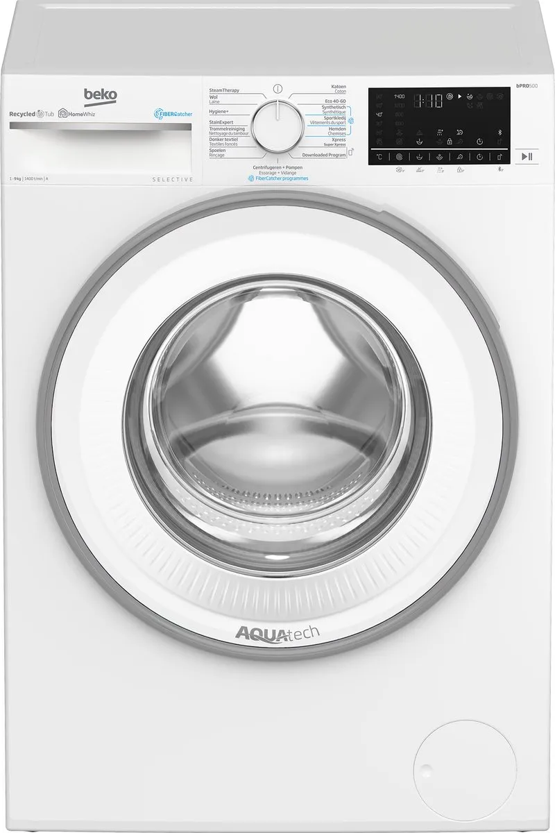 Beko B5WT594189W2 Wasmachine 9kg 1400 RPM