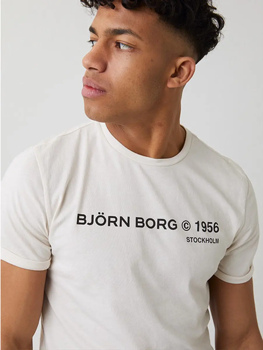 Björn Borg Stockholm Training Tee - Heren - Grijs