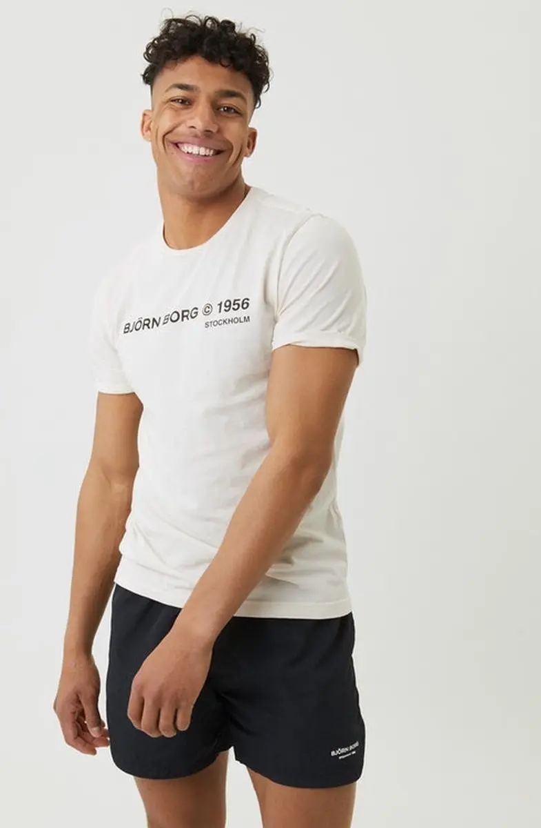 Björn Borg Stockholm Training Tee - Heren - Grijs
