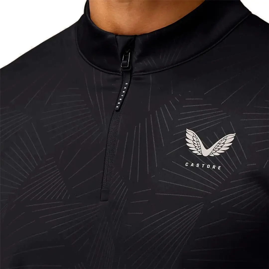 Castore Club Classic AOP Debossed Sweatshirt - Zwart XL