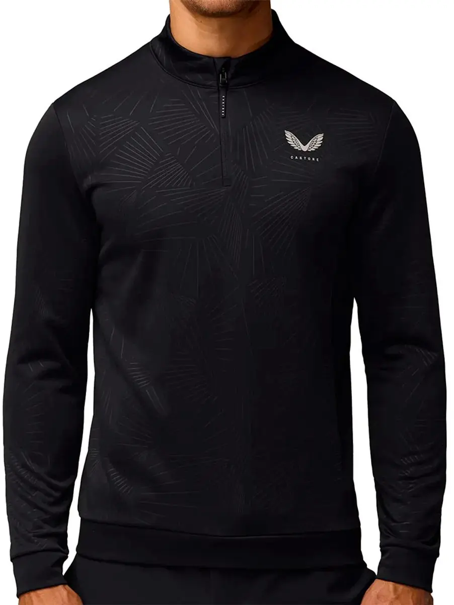 Castore Club Classic AOP Debossed Sweatshirt - Zwart XL