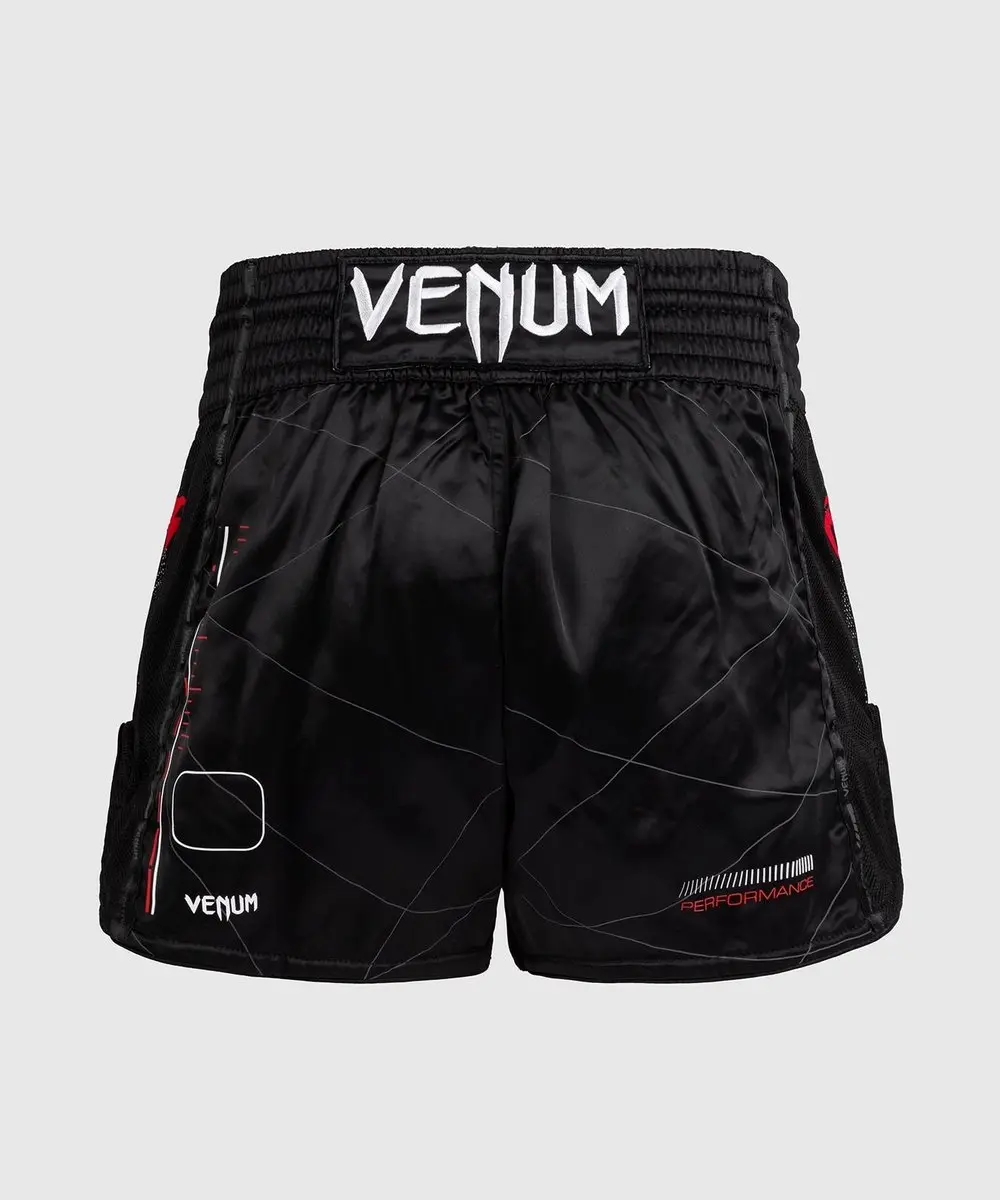 Venum Tactical XT Muay Thai Shorts M - Zwart/Vuurrood - afbeelding 6 van 6