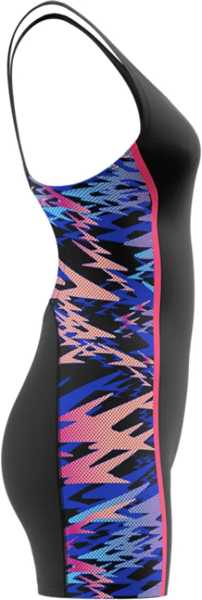 Speedo Hyperboom Splice Muscleback Legsuit Dames - 38 - Zwart/Roze