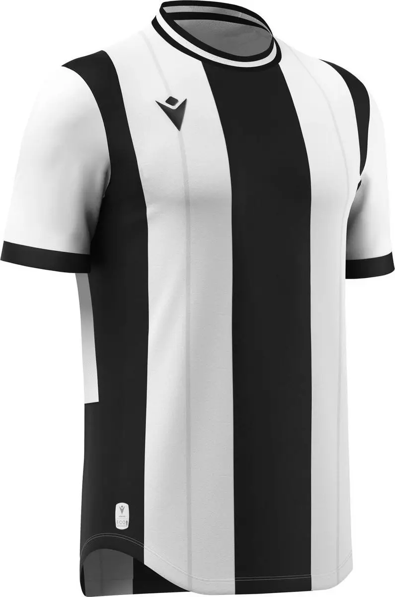 Macron Propus Eco Shirt Korte Mouw Kinderen 122/128 - Wit/Zwart