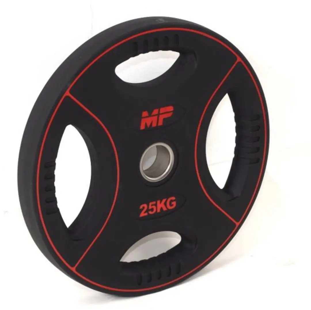 Muscle Power PU 4-Grip Halterschijf 50mm