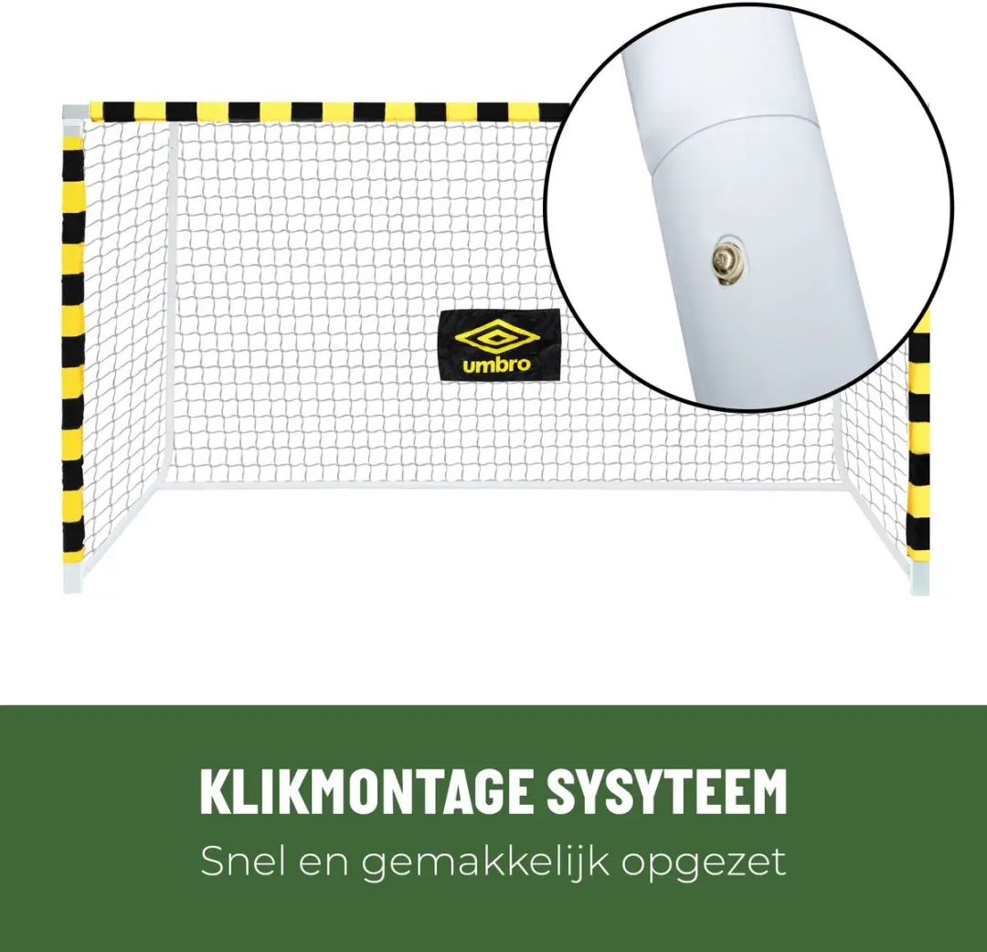Umbro Voetbaldoel 300x200cm - Zwart/Geel