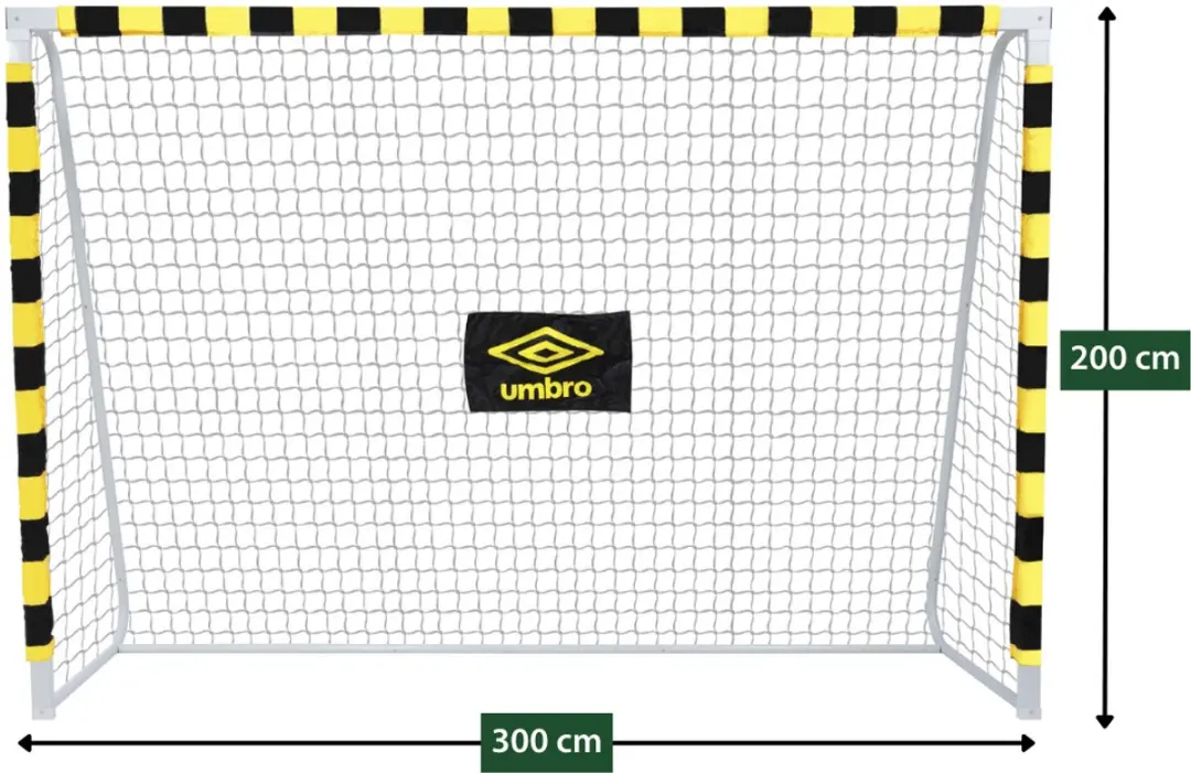 Umbro Voetbaldoel 300x200cm - Zwart/Geel
