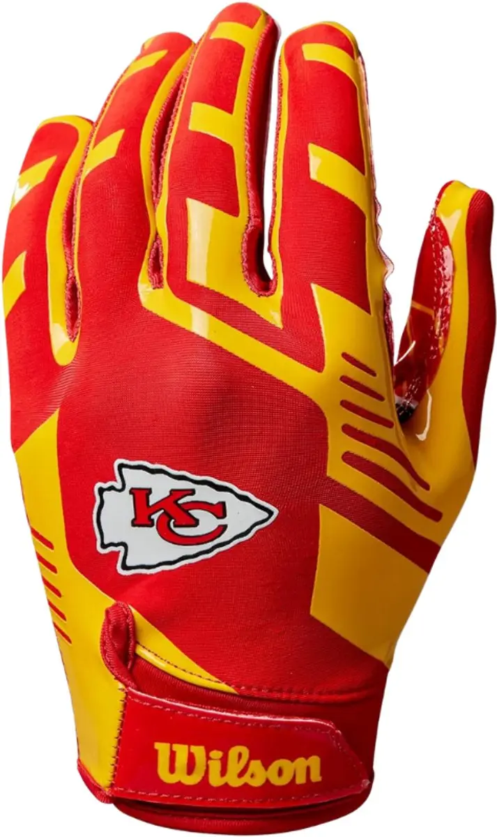 Wilson Kansas City Chiefs Stretch Catcher's Gloves Junior - Rood/Geel