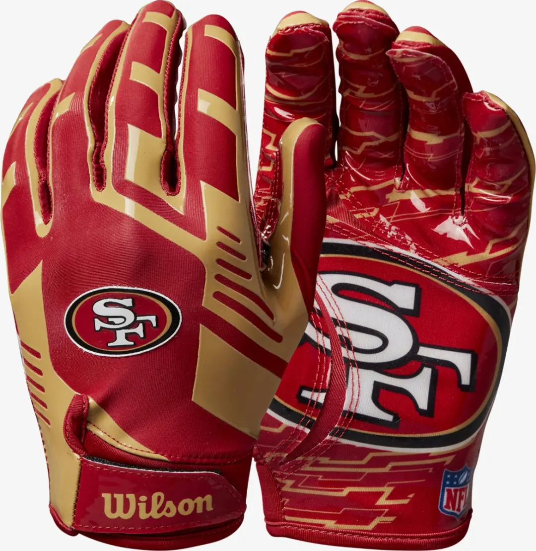 Wilson Kansas City Chiefs Stretch Catcher's Gloves Junior - Rood/Geel