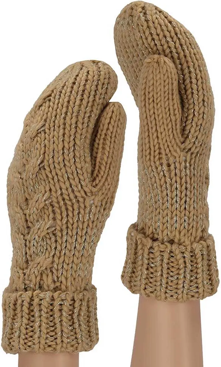 Sarlini Ski Handschoenen Dames - Zand - One Size