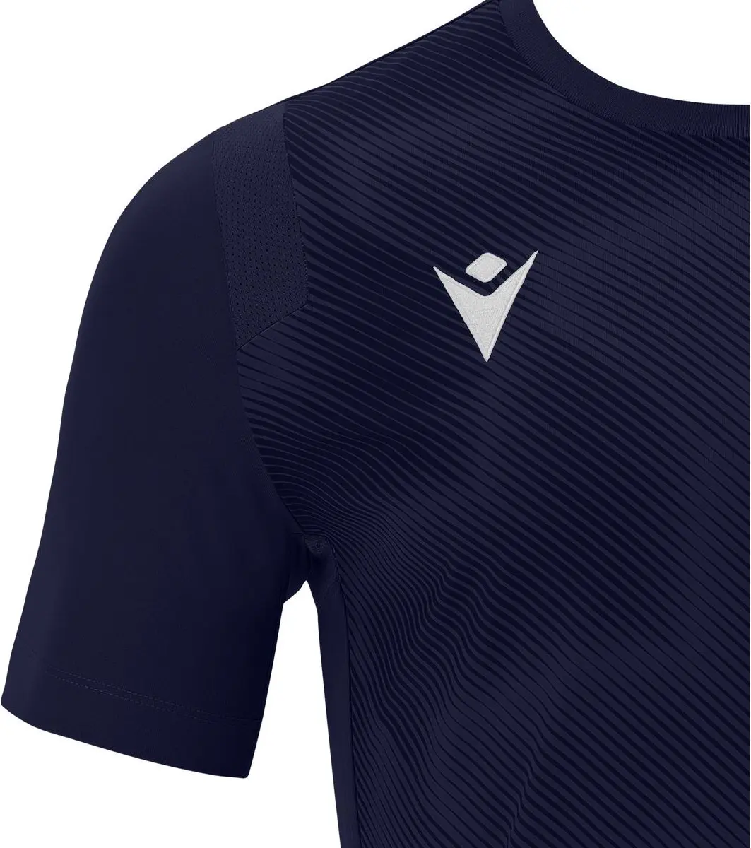 Macron Rodders Shirt Heren - Korte mouw S Marine