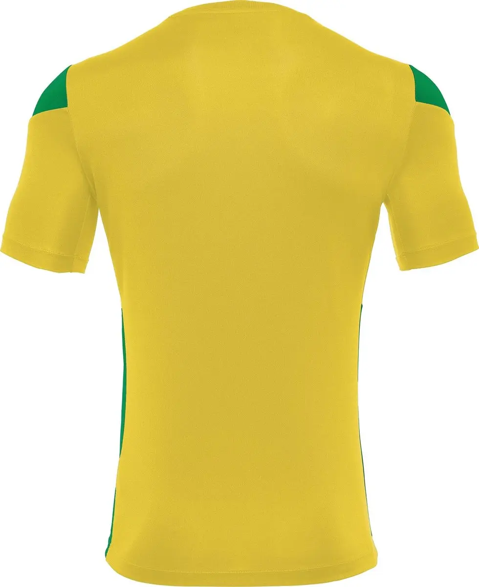 Macron Polis Shirt Korte Mouw Heren - Geel M