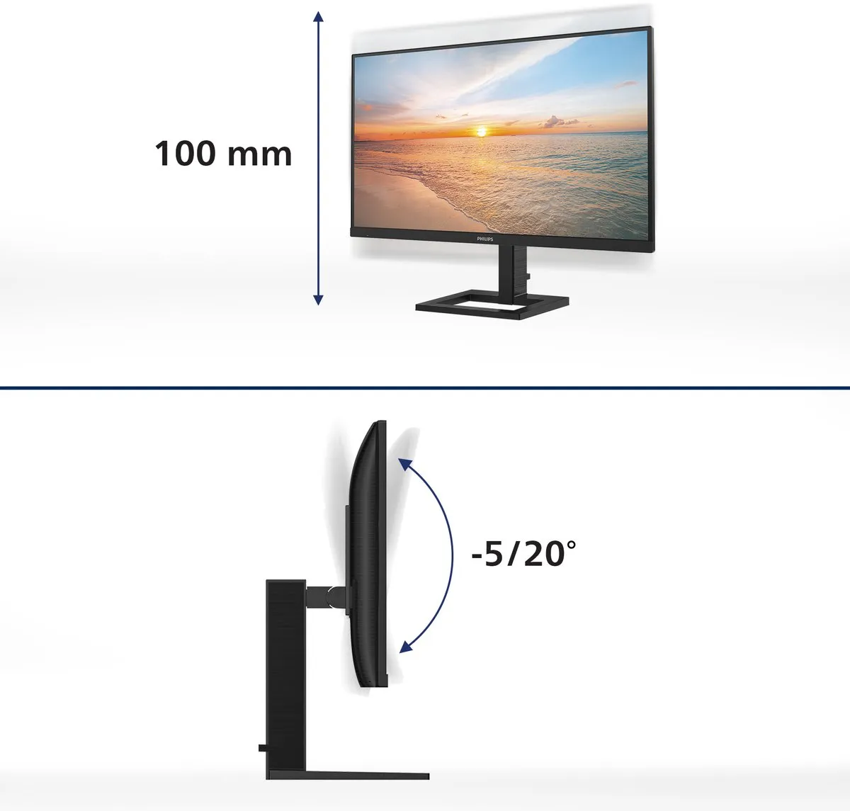 Philips 27E1N1800AE 4K IPS Monitor - 27 inch