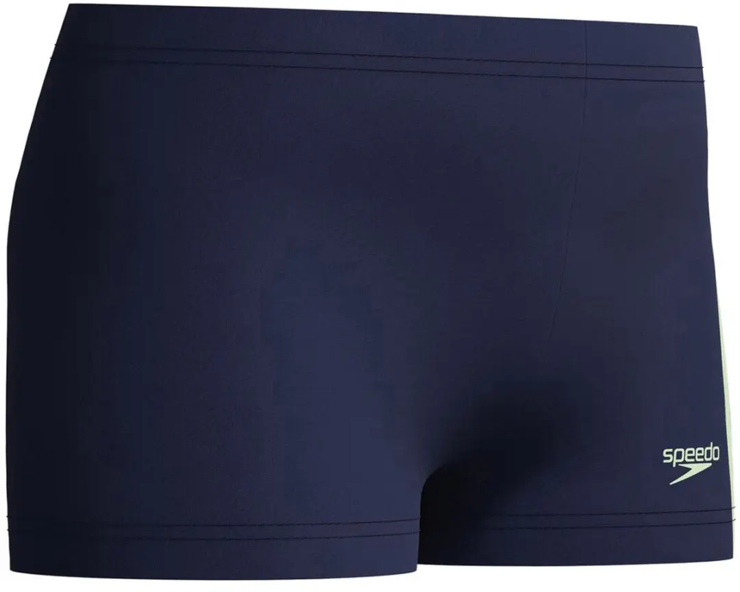 Speedo Hyperboom Splice Panel Zwemboxer Jongens 116 - Navy/Blauw/Lichtgroen