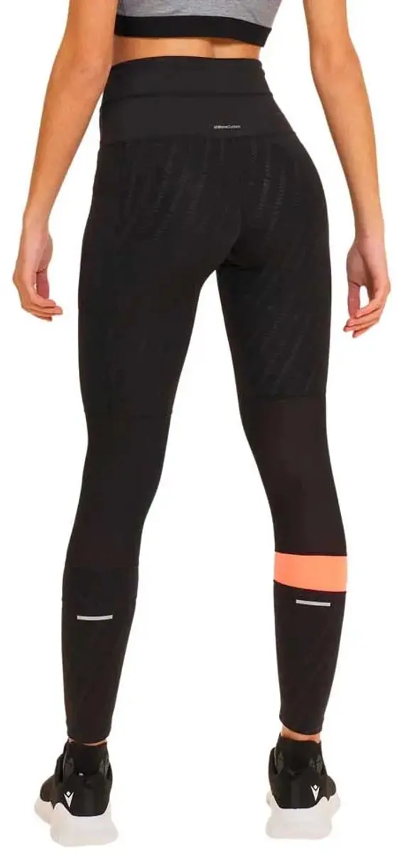 Macron Clover Leggings XS - Zwart/Néon Coral