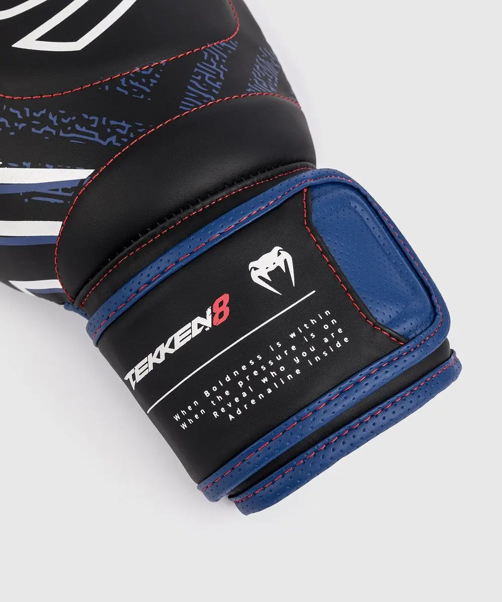 Venum x Tekken 8 Jin Kazama Bokshandschoenen 10 oz - Blauw/Zwart/Wit