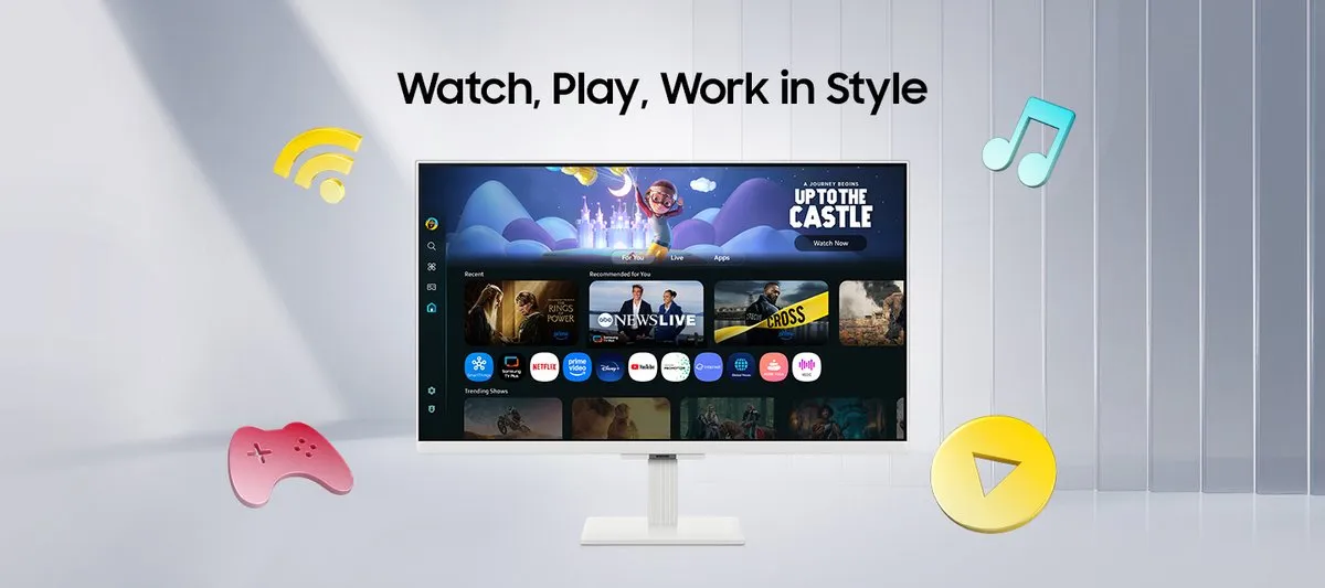Samsung M5 M50F LS32FM501EUXEN Smart Monitor 32" - Wit - afbeelding 6 van 6