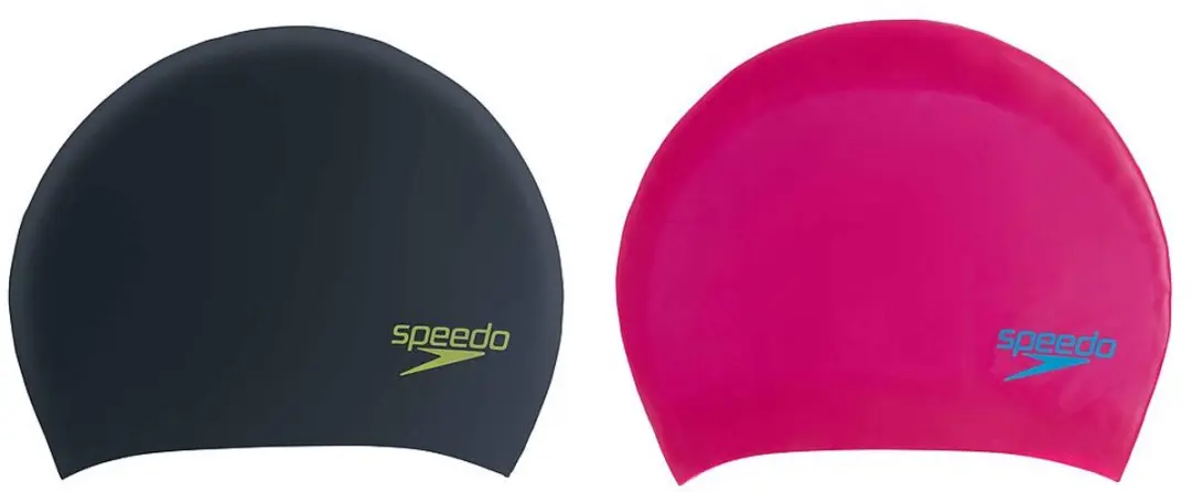 Speedo Junior Long Hair Cap - Zwart