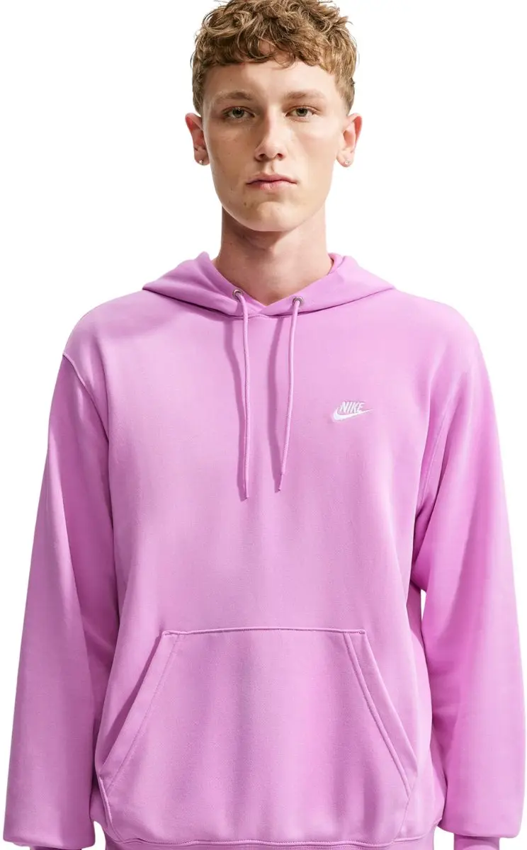 Nike Club FT PO Hoodie Heren - Roze M